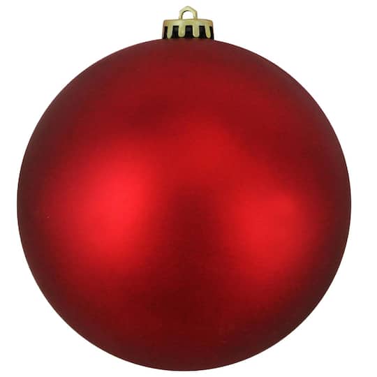 8&#x22; Red Shatterproof Matte Commercial Christmas Ball Ornament